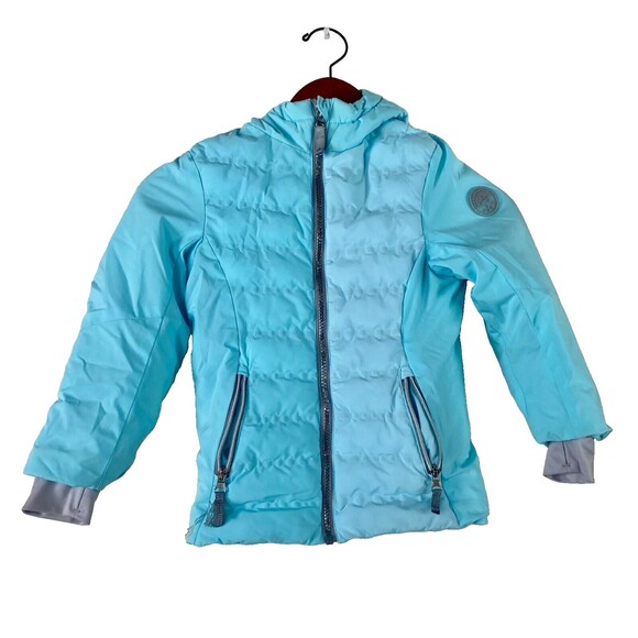 GERRY Youth Welded Hooded Lightweight Girls Teal Winter Jacket Size -5/6 - Picture 1 of 10